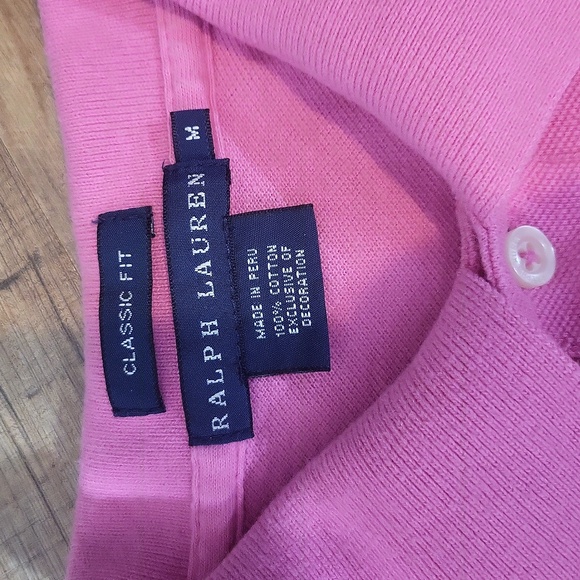 RALPH LAUREN Bubble Gum Pink Peruvian Cotton Short Sleeve Polo Shirt - Picture 2 of 11